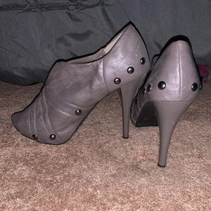 Grey heel Booties